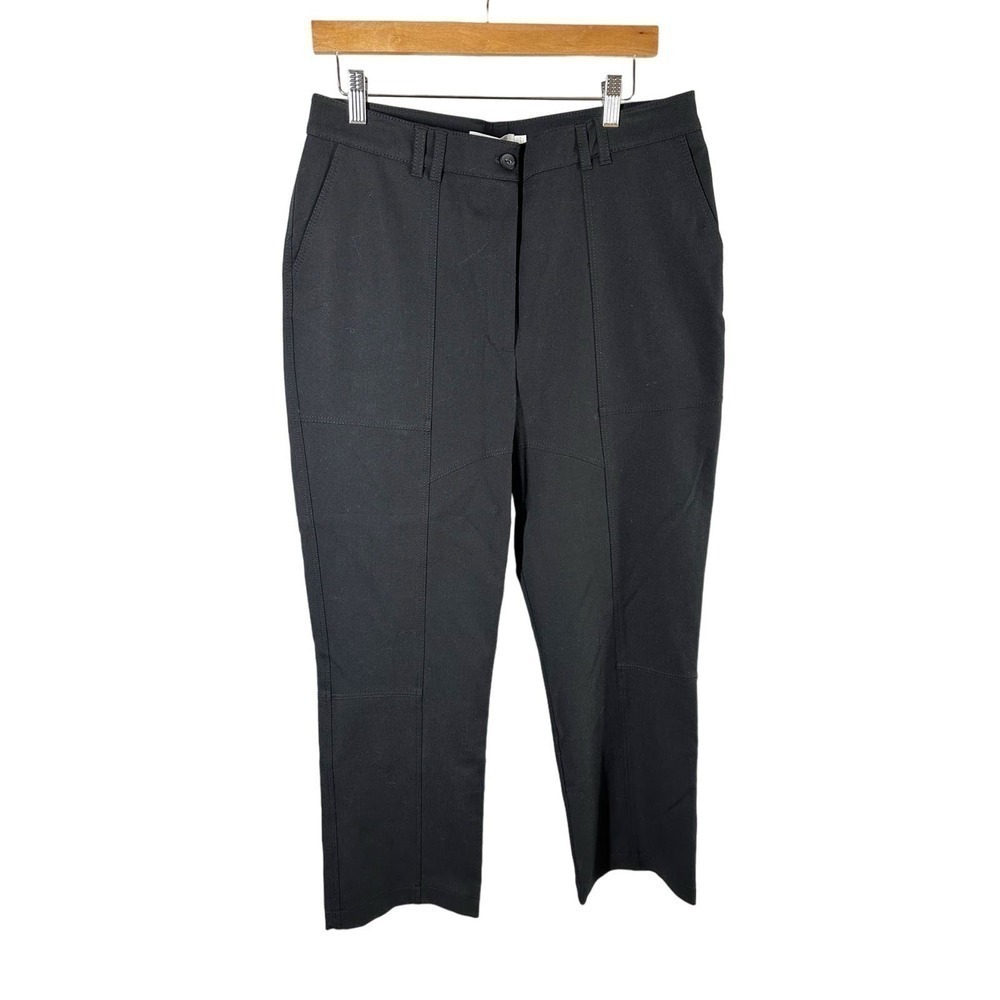 Jonathan Simkhai Jesslyn Crop Flare Pant in Black Size US 12